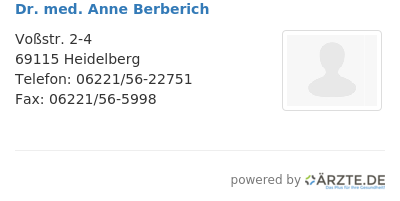 Dr med anne berberich