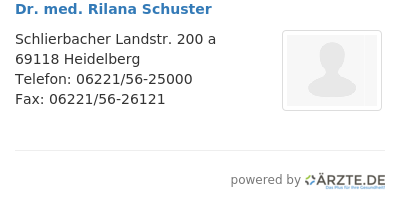 Dr med rilana schuster