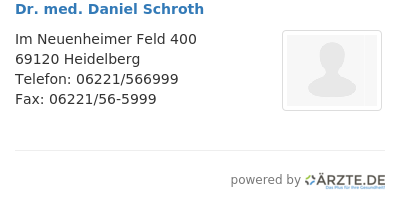 Dr med daniel schroth