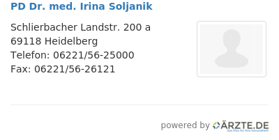 Pd dr med irina soljanik
