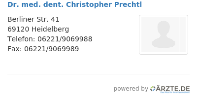 Dr med dent christopher prechtl 652362