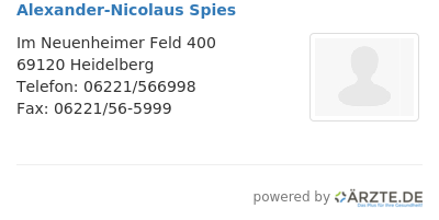 Alexander nicolaus spies