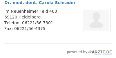 Dr med dent carola schrader