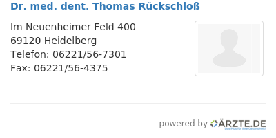 Dr med dent thomas rueckschloss