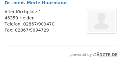 Dr med merle haarmann