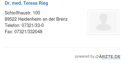 Dr med teresa rieg