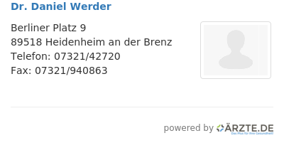 Dr daniel werder