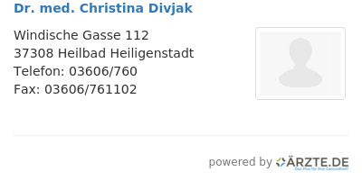 Dr med christina divjak