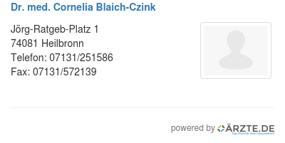 Dr med cornelia blaich czink