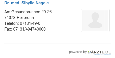 Dr med sibylle naegele