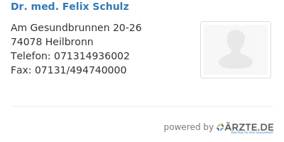Dr med felix schulz
