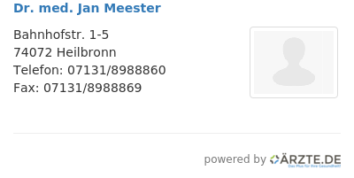 Dr med jan meester