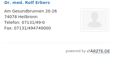 Dr med rolf erbers