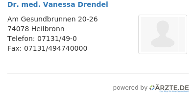 Dr med vanessa drendel