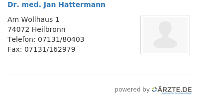Dr med jan hattermann