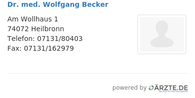 Dr med wolfgang becker 253647
