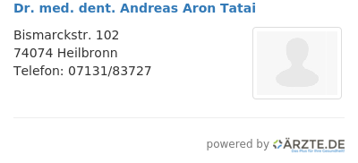 Dr med dent andreas aron tatai