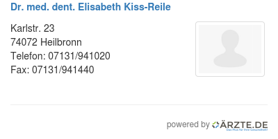 Dr med dent elisabeth kiss reile