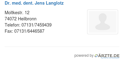 Dr med dent jens langlotz 305587