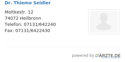 Dr thiemo seidler