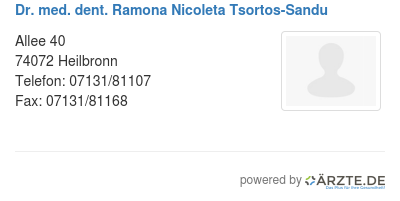 Dr med dent ramona nicoleta tsortos sandu
