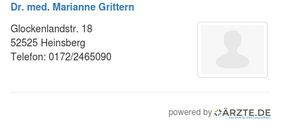 Dr med marianne grittern