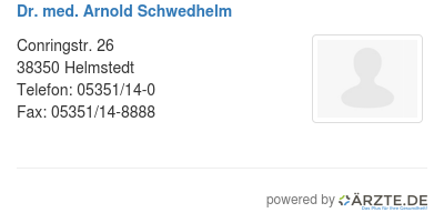 Dr med arnold schwedhelm