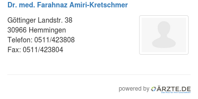 Dr med farahnaz amiri kretschmer