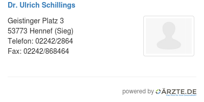 Dr ulrich schillings