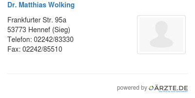 Dr matthias wolking