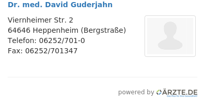 Dr med david guderjahn