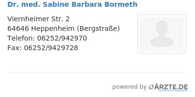 Dr med sabine barbara bormeth 09ff577c 2e39 46fd 8da1 7a7657f69303