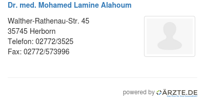 Dr med mohamed lamine alahoum