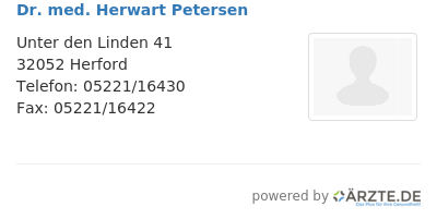 Dr med herwart petersen