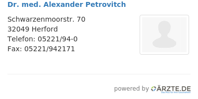 Dr med alexander petrovitch 644178