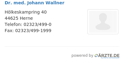 Dr med johann wallner