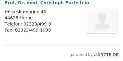Prof dr med christoph puchstein