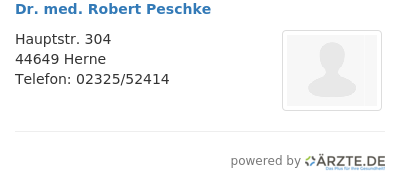 Dr med robert peschke