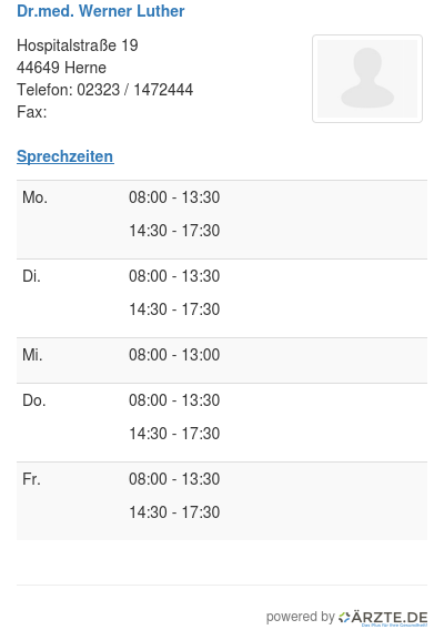 Dr med werner luther