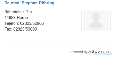 Dr med stephan doehring