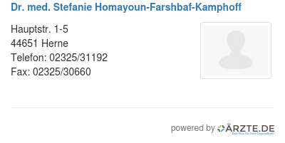 Dr med stefanie homayoun farshbaf kamphoff