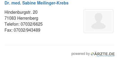 Dr med sabine meilinger krebs