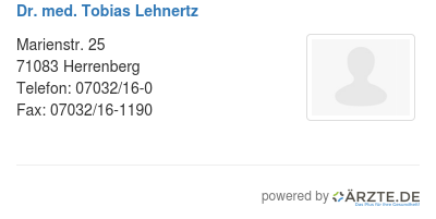 Dr med tobias lehnertz