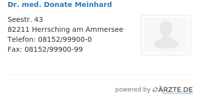 Dr med donate meinhard