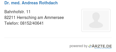 Dr med andreas rothdach