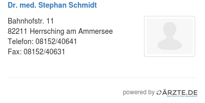 Dr med stephan schmidt 254100
