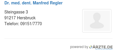 Dr med dent manfred regler