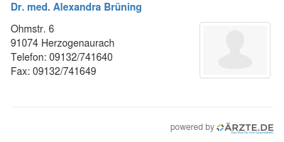 Dr med alexandra bruening