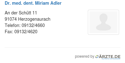 Dr med dent miriam adler