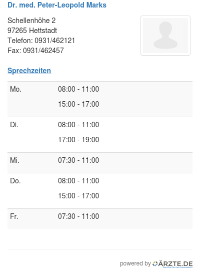 Dr med peter leopold marks
